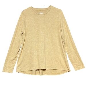 American Eagle‎ Outfitters Soft Sexy Plush Long Sleeve Top Women XL Gold